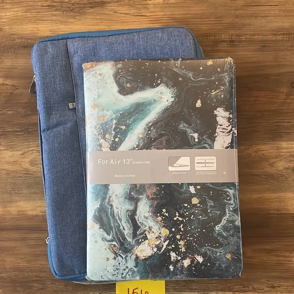MacBook Air 13” 2010-2017 blue soft case with hardshell